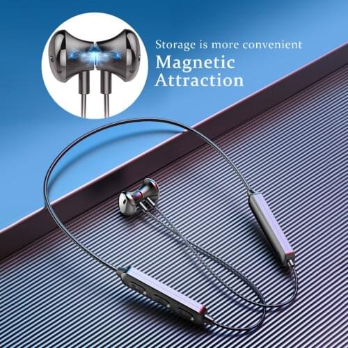 2021 New TWS Bluetooth 5.0 Headphones Neckband Sports Running Headsets Sport Earbuds Music Earphones For Smartphones