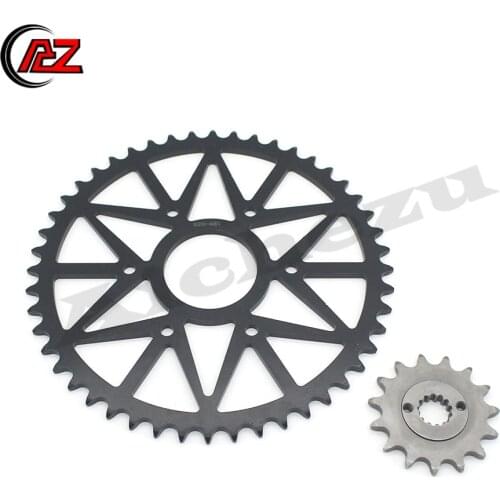 ACZ 48T/15T 520 Motorcycle Front Rear Chain Sprocket For KTM 390 Duke 2013-2018 390 RC 2014-2018 390 RC R 2018