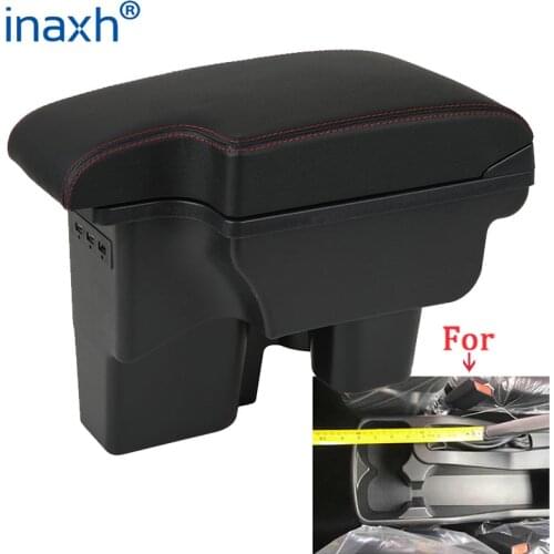 For Toyota Hilux Armrest box Retrofit parts Interior Car Armrest Storage box Holder Ashtray accessories USB LED