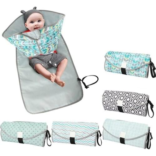 Durable Baby Changing Pad Foldable Travel Diaper Mat Infant Waterproof Nappy Bag