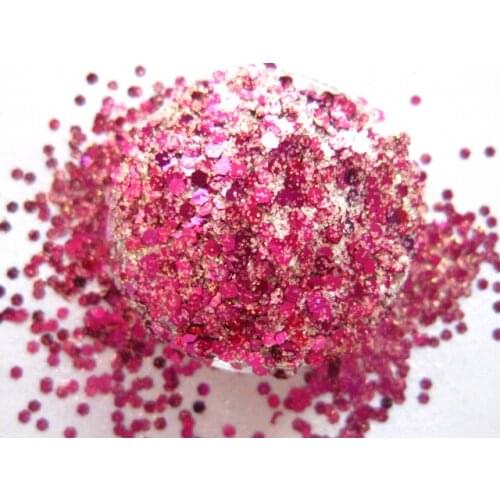 Pink Solvent Resistant Glitter Spangles Mix Fine Glitter for Nail Polish Acrylic,Candle,DIY supplies G493
