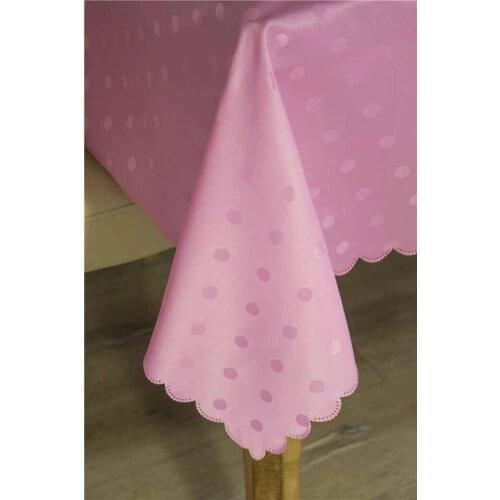 Scrub 160*220 table cloth 12 personality Pink Polka Dot 420015217