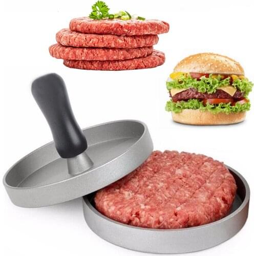 TUUTH Aluminum Alloy Round Shape Hamburger Press 11 cm Hamburger Meat Beef Grill Burger Press Patty Maker Mold
