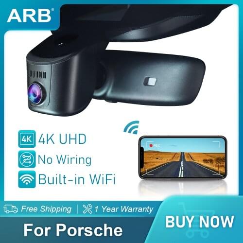 Dash Cam for Porsche Panamera Taycan Cayenne 992 ARB Car Dvr 4K 2160P UHD WiFi Driving Recorder Mini Hidden Camera Auto Parts