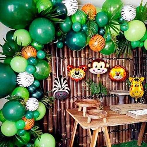 Baby Shower Animal Ballons Birthday Jungle Party Safari Party Jungle Theme Party Baloon Wedding Party Decor Kid Birthday Balloon