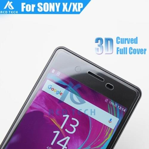 Tempered Glass Film 3D Curved Edge Full Screen Display Protector Glass For Sony Xperia X Performance F5121 F5122 XP F8132 5inch