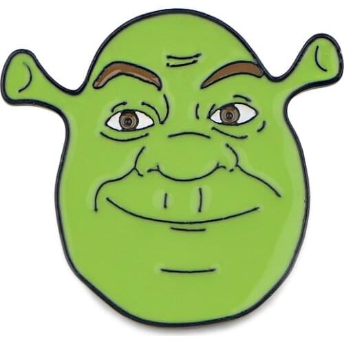 12pcs/lot E2372 Funny Green Monster Cartoon Hard Enamel Pins Brooch Women Men Lapel Backpack Bags Badge Fashion Jewelry Gifts