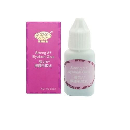 15ml glue for eyelashes extension strong stick second dry low odor no stimulation A+ eyelash glue