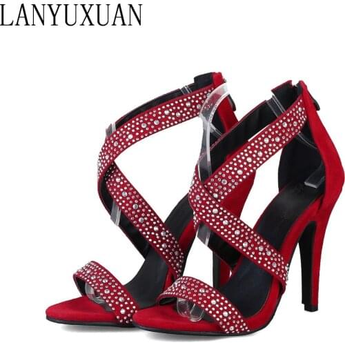 2017 New Sale Big Size 31- 48 Sandals Summer Ladies Platforms Fashion Dress Shoes Sexy High Heel Shoes Party Dance Pumps T302