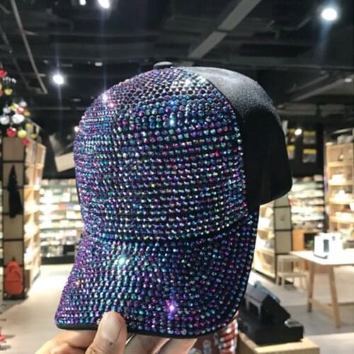 Women Men Snapback Adjustable Summer Luxury Pearl Baseball Cap Fashion Sports Hip Hop Hat Sun Block Rhinestones For Traxxas TRX4