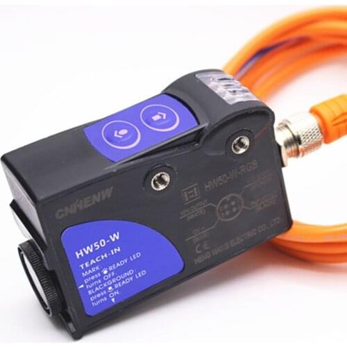 HW50-W-RGB color marker sensor Intelligent three color photoelectric eye instead of TL50-W bag maker rectifying sensor