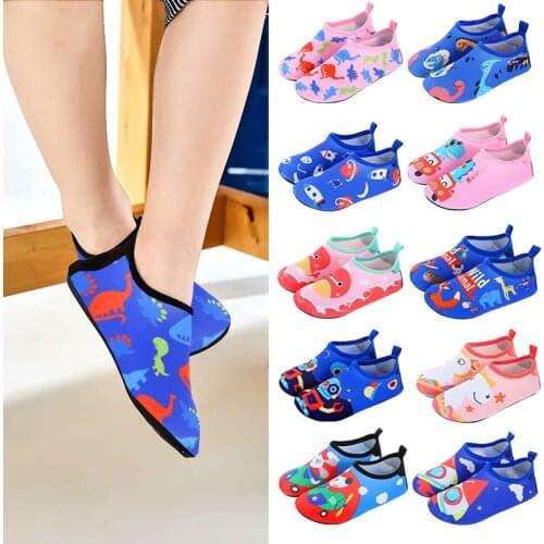 Kids Beach Summer Outdoor Wading Shoes Swim Surf Sea Slippers Quick-Dry Non-Slip Aqua Shoes Boys Girls Soft foldable Water Shoes
