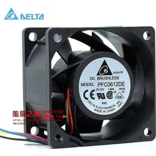 For delta 6CM 60MM 60*60*38MM 6038 12V 1.68A super violent winds of support PWM fan PFC0612DE
