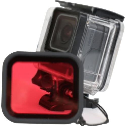 Underwater Filters Lens for Gopro Hero Black 5 6 7 Sports Camera Red Diving Filter lens Dive Protector Waterproof Case Accessory