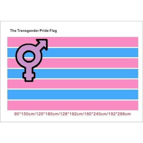 KAFNIK,90*150cm/128*192cm/192*288cm (2*3ft/3*5ft) The Transgender Pride Flag for Event/party/home Decorative Flags