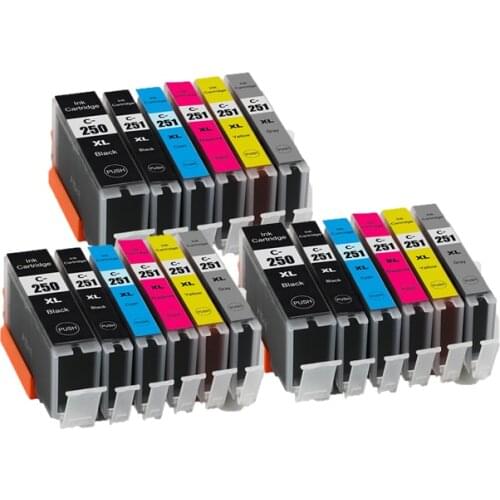 BLOOM PGI 250 CLI 251 compatible ink cartridge for canon PIXMA MG6320 MG7120 IP8720 MG7520 BK white Orange Printer
