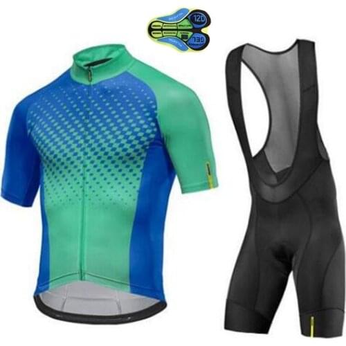 2020 Pro Team MAVIC Cycling Clothing Sets WHITE Bike Jersey Men Bicycle Clothes Summer Cycling Jersey 12D Gel Bike Shorts Set