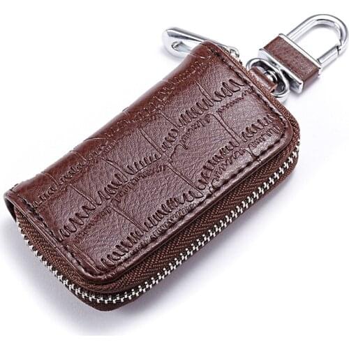 25PCS / LOT Key Wallet Men Women Alligator Car Key Holders Housekeeper For Men Multifunctional Home Leather Keychain Purse Bag