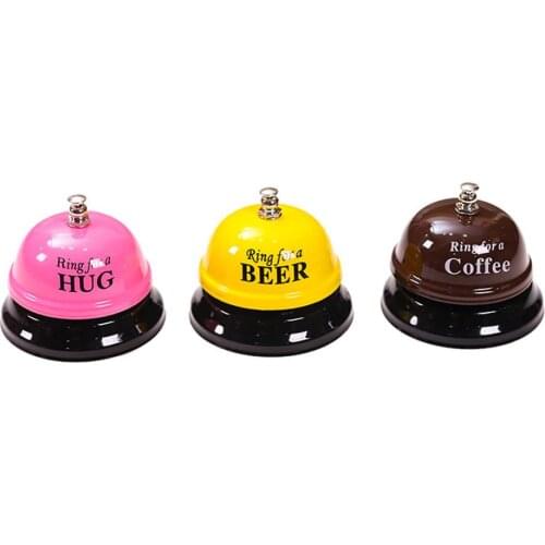 Creative Metal Bells Reminder Equipments/Bar Restaurant Dress Up Items/7.6*7.6cm Size Iron Material/DIY House Decoration