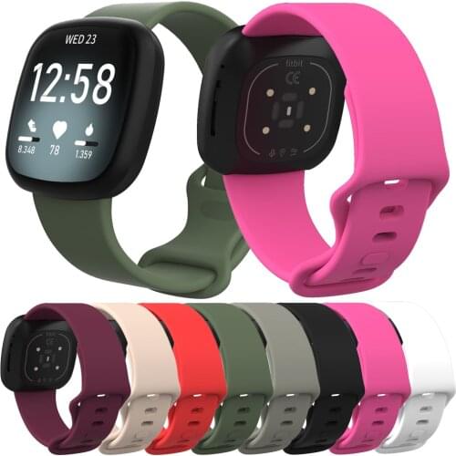 Soft Silicone Strap For Fitbit Sense Smart Watch Band Correa For Fitbit Versa 3 Bracelet Wrist Band Loop
