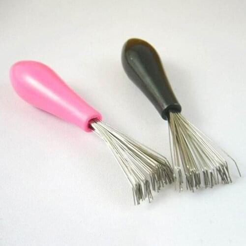 2 Pcs Comb Cleaner Tool Set Hair Brush Cleaner Rake Comb Cleaning Brush for removing Hair Dust Home/Salon Use