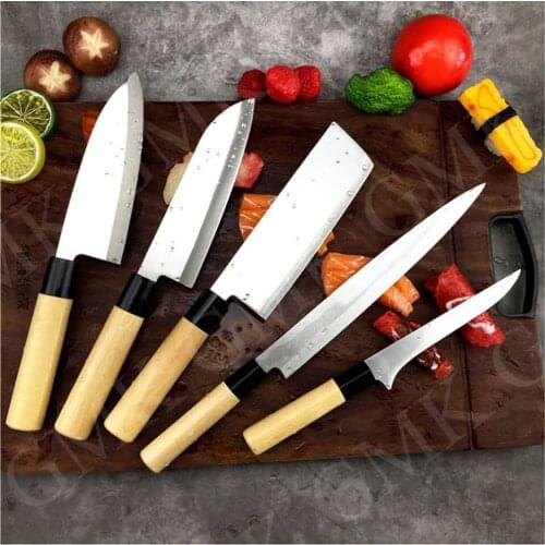 Kitchen Knives Set Forged Meat Cleaver Knife Fish Filleting Sashimi Sushi Slicing Carving Chef Knife Cleaver Cooking Tools