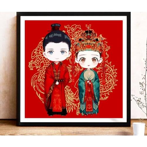 New Cross Stitch Living Room Wedding Know No Wedding Chinese Style Small Handmade Thread Embroidery