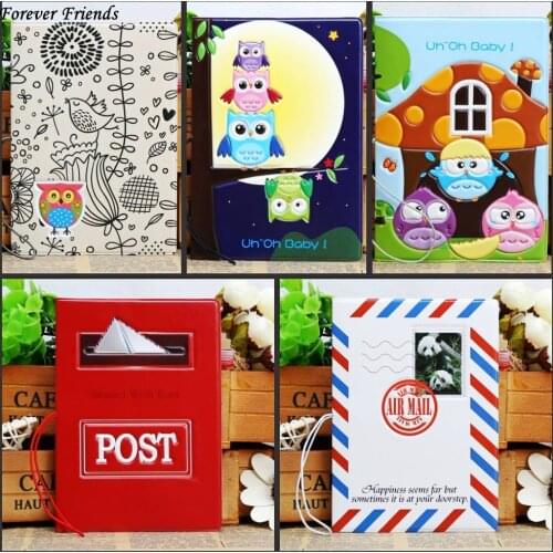 3D Cartoon Owl Passport Holder ID Card Holder PU Leather Business Card Bag Passport Cover 14*9.6CM