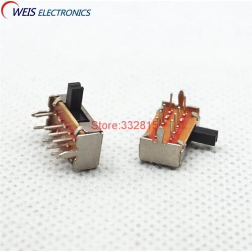 200PCS SK23D07 SK-23D07 SK23-D07 Toggle Switch 2P3T 8pins slide switches ROHS Free shipping