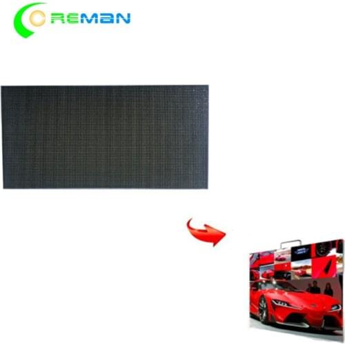 Full color p2 rgb dot matrix video led screen module 256 128 smd 3in1 led module lights for signs