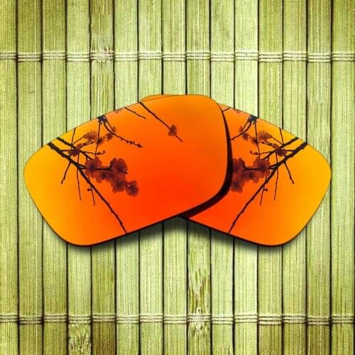 Polarized Replacement Lense For-Oakley Jury Sunglasses Frame True Color Mirrored Coating - Fire Red Color Options