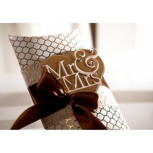 Mr Mrs Words Metal Cutting Dies For DIY Scrapbooking Embossing Wedding Paper Cards Making Decorative Crafts Supplies New 2018