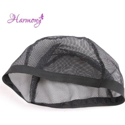 30pcs/lot Black Color Dome Cornrow Wig Caps Easier Sew In Hair Stretchable Weaving Cap Elastic Nylon Mesh Net hairnet
