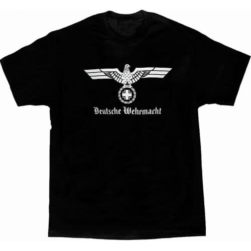 Soldier and War Deutsche Wehrmacht. Reichsadler Printed T-Shirt Summer Cotton Short Sleeve O-Neck Mens Gift T Shirt New S-3XL