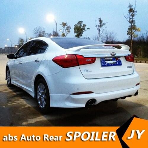 For KIA FORTE Spoiler 2011-2013 K3 spoiler High Quality ABS Material Car Rear Wing Primer Color Rear Spoiler