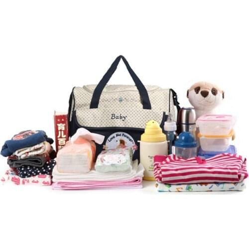 Mummy Bag Single Shoulder Cute Cartoon Diaper Tote Large Capacity Multi-Function Waterproof Baby Nursing Mother Handbag MBG0075