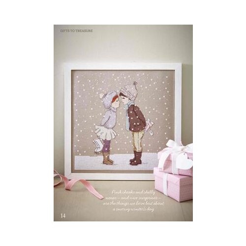 T-MM Mouse avatar Counted Cross Stitch Kit Cross stitch RS cotton with cross stitch Lovers in the snow