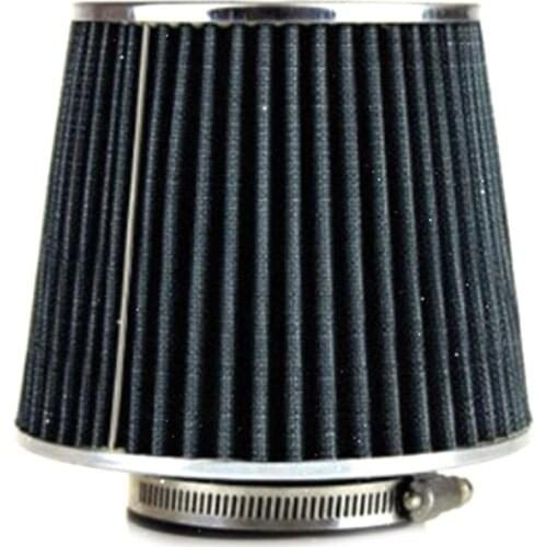 76mm Racing Car Universal Air Filter Auto Carbon Power Flow Air Intake Filter Cleaner