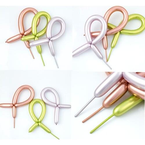 20pcs Metallic Balloon Magic Long Latex Balloons Air Globos Birthday Wedding Baby Shower Party Decoration