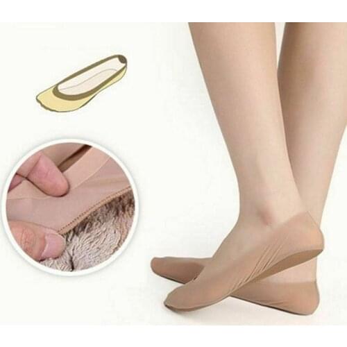 Ladies 3D Boat Socks Breathable Silicone Non-slip Ankle Boat Socks Foot Pain Relief Arch Support Massage Insole Socks