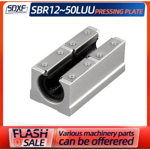 1/2/4PCS extended opening type box unit slider linear bearing slider SBR12/13/16/20/25/30/35/40/50LUU