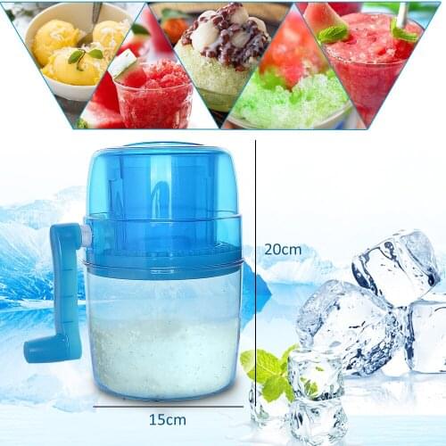 1L Home Manual Mini Ice Shaver Crusher Household Snow Manual Crushing Ice Machine Fried Ice Chopper Blenders Kitchen Accessories