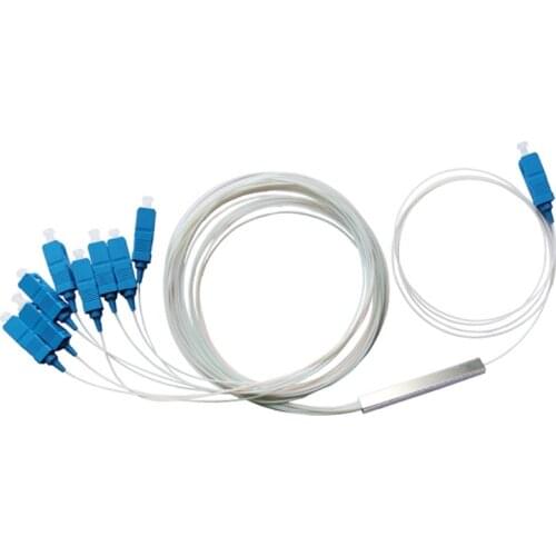 10pcs 1X8 PLC Splitter / Fiber Optic PLC spliter UPC free shipping SC UPC splitter 1x8,Free Shipping