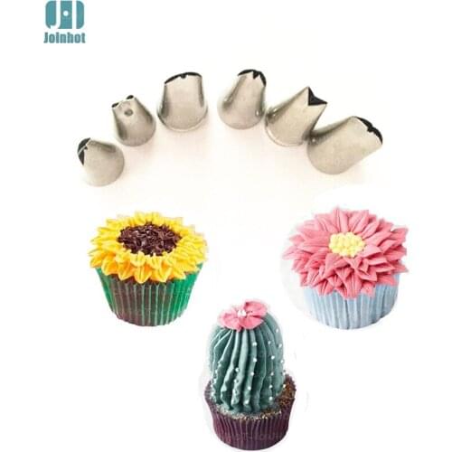 Baking tools 6 pcs leaves nozzles Creative Icing Piping Nozzle Pastry Tips Sugar Craft Cake Decorating Tools