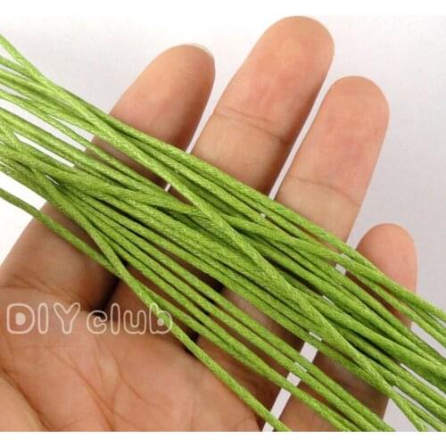 80m/Lot--Grass Green Cotton Waxed Cord, Waxed Cord String, Wax Hemp Rope for bracelets, wrap bracelet cord 1.5mm