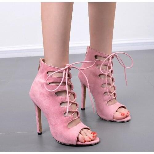 Evkoodance Women Dance Boots Girls Pink High Heel Latin Salsa Ballroom Shoes Street Dancing Shoes Outdoor Party Dance Shoes