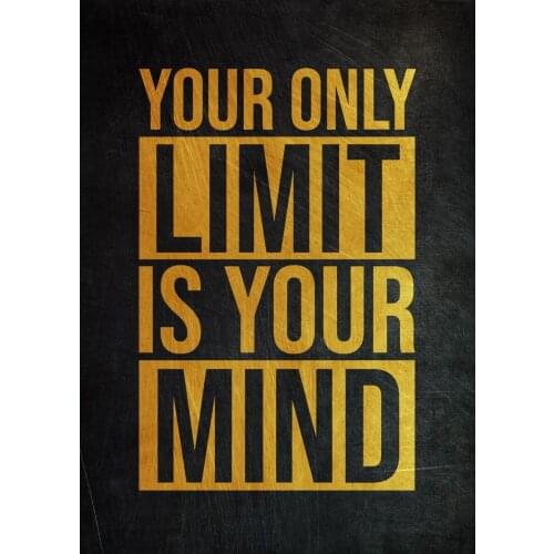 Wall Art Success Quote Painting Canvas Office Wall Art Gold Black White Inspirational Picture Poster Positive Motivational Print