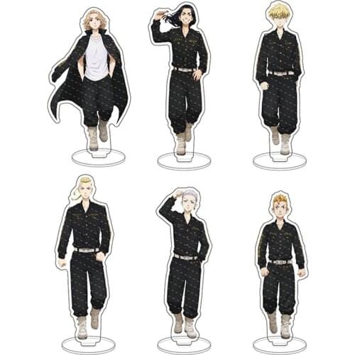 Anime Tokyo Revengers Character Acrylic Figure Stand Model Cosplay Toys Manjiro Ken Takemichi Hinata Standing Sign Cosplay Props