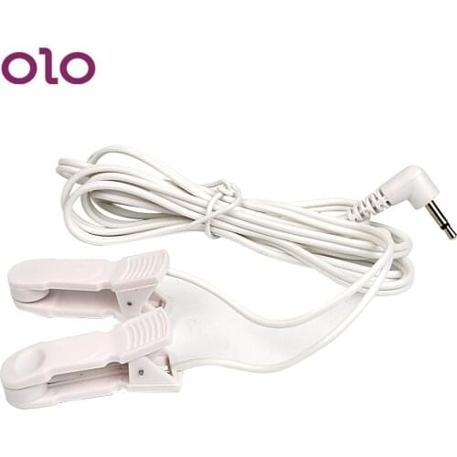 OLO Nipple Flirting Toys Clitoris Clip Stimulator Electric Shock Nipple Clamps Unisex Sex Toys For Couples Sex Products