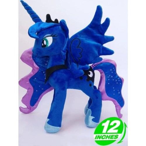 Unicorn Princess Luna Peluche Brinquedos Horse Plush Doll PP Cotton Stuffed Animals Kids Toys 30CM 250G